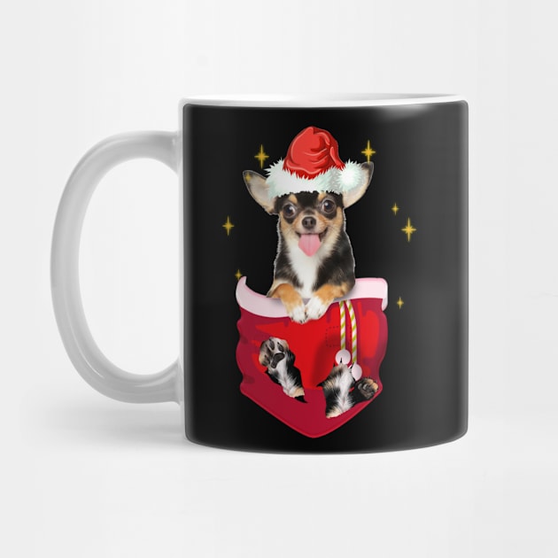 Chihuahua  In Pocket Christmas Gift by Terryeare